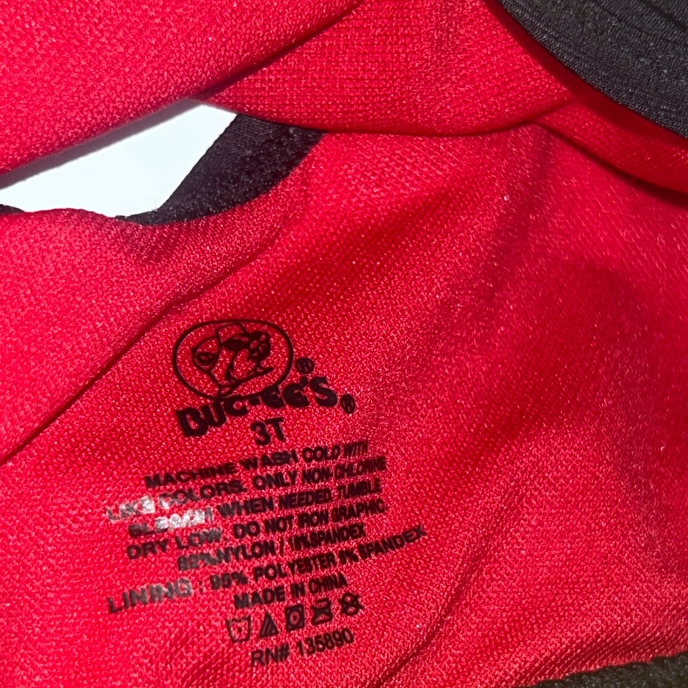 Buc-ee’s toddler size 3T black red yellow 2 piece bikini - Picture 5 of 5